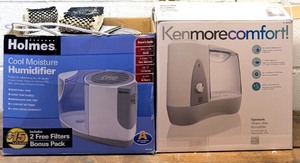 lot 169 image: Kenmore Comfort Warm Mist Humidifier & Holmes Cool Moisture Humidifier
