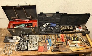 lot 171 image: Kobalt & Sears Craftsman Tool Lot - Sockets, Wrenches, Pliers