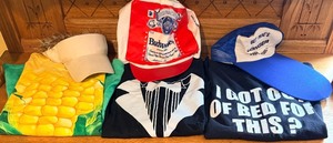 lot 134 image: Novelty Budweiser Cap & Graphic Tees Lot Featuring Corn Days MN