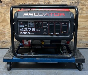 lot 18 image: PREDATOR 4375 Watt Gas-Powered Portable Generator MSRP $479.99