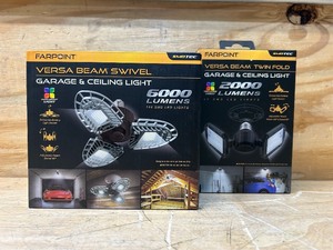 lot 53 image: SMDTEC FarPoint Garage & Ceiling Light lot of 2