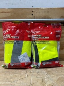 lot 71 image: Milwaukee Performance Safety Vest High Visibility Yellow LXL lot of 2