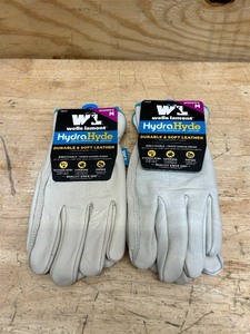 lot 112 image: Womens Water-Resistant Leather Work Gloves, HydraHyde, Medium Wells Lamont 1167M (lot of 2)