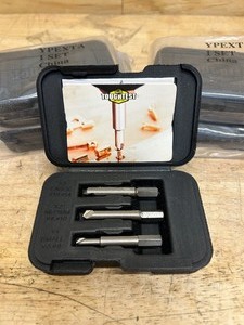 lot 114 image: Toughtest Handyman 3pc. Broken Screw Extractor Kit wCase (lot of 5)