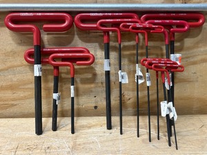 lot 138 image: Eklind T-Handle Hex Wrench lot of 12