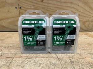 lot 175 image: #9 x 1-58 in. Serrated Flat Head Star Drive Cement Board Screws (140-Pack)