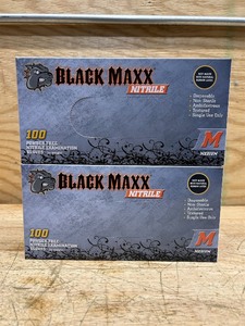 lot 177 image: DASH Black Maxx Nitrile Exam Gloves Disposable  Advanced Nitrile Formulation, Medical Grade medium (lot of 2)