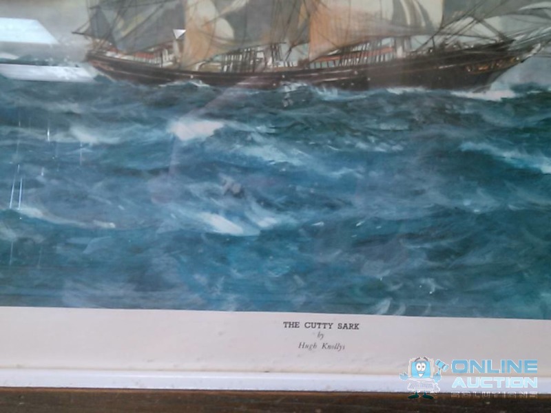 lot 32 image: SIGNED ART CUTTY SARK BY HUGH KELLY