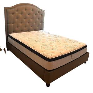 U - Queen Bed frame with Tufted Headboard