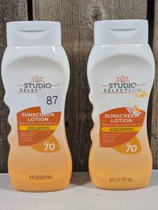 lot 87 image: Studio Selection Sunscreen Lotion SPF 70, 8 fl oz  (set of 2)