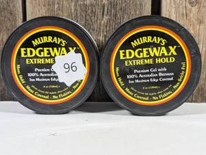 lot 96 image: Murrays Edgewax Gel 4 Ounce Jar Extreme Hold  (set of 2)