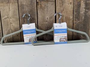 lot 65 image: True Living Rubberized Hangers, 6 ct  (set of 2)