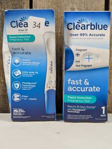 Clearblue Rapid Detection Pregnancy Test, Home Pregnancy Kit, 1 ct  (set of 2)