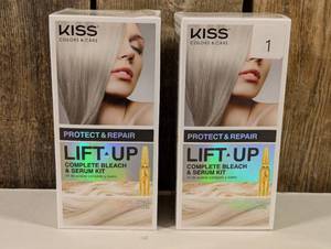 lot 1 image: KISS Colors & Care Lift Up Protect & Repair Complete Bleach & Serum Kit (set of 2)