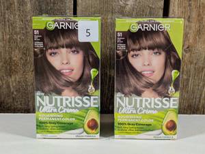 lot 5 image: Garnier Nutrisse Nourishing Permanent Hair Color Creme (set of 2)