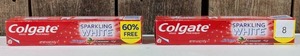 lot 8 image: Colgate Anticavity Fluoride Toothpaste Sparkling White Cinnamint (set of 2)