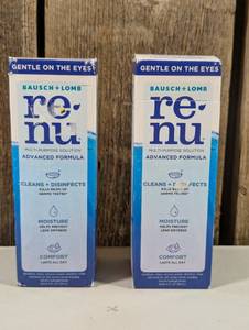 lot 9 image: Renu Contact Lens Solution, Advanced Formula Multipurpose Lens Cleaner for Eye Contacts, 4 oz (set of 2)