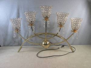 lot 14 image: (FS) 5-Arm Electric Lamp 28 W x 20...