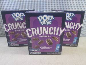 lot 55 image: (B-1) 3 Boxes of Pop-Tarts Crunchy ...