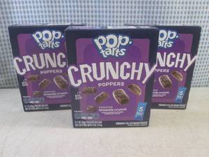 lot 56 image: (B-1) 3 Boxes of Pop-Tarts Crunchy ...