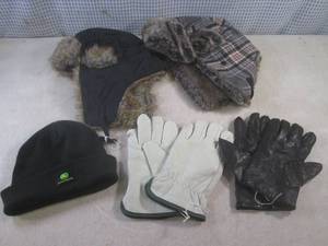 lot 80 image: (BSB) Winter Hats, John Deere Hat a...