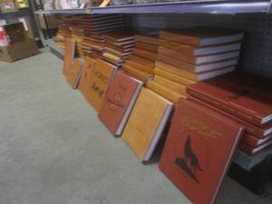 lot 99 image: (B-1) 12 Assorted Leather Bound Boo...