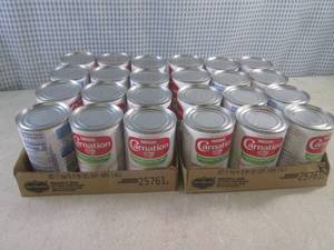 lot 115 image: (B-3) 24 Cans of Carnation Evaporat...