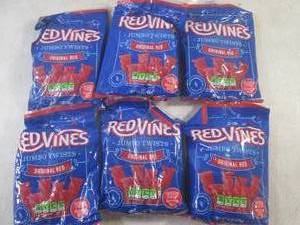 lot 164 image: (B-3) 6 Bags of Red Vines Original ...
