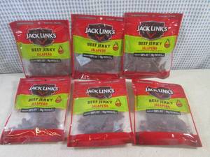 lot 168 image: (B-1) 6 Bags of Jack Links Jalapeno...
