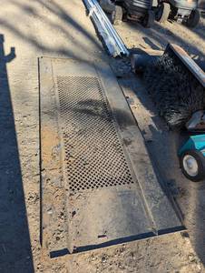 lot 14 image: 8 ft by 40 in heavy duty trailer truck guard. Protect them windows