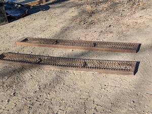 lot 41A image: Pair of heavy duty ramps 8 ft. X 1 ft