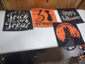 lot 142 image: Halloween pillow covers