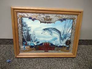 lot 62 image: Old Milwaukee The Bass beer Wildlife Series Picture