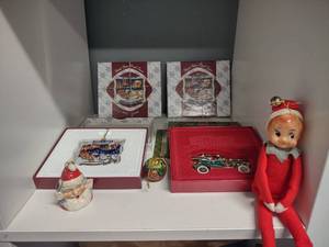lot 72 image: USPS Christmas Ornaments Letters to Santa 100th Anniversary Vintage Elf on the Shelf