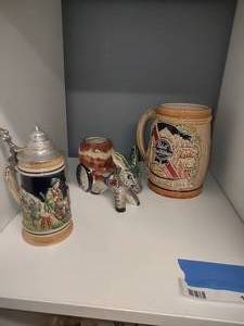 lot 13 image: Vintage Beer Steins, Pabst Blue Ribbon, Original Thewalt