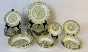 Vintage MCM Max Schonfeld El Verde Dishware Set