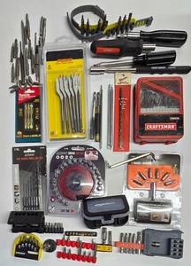 lot 285K image: G - Collection of Screwdriver Sets, Drill Bits, and Driver Bit Assortments