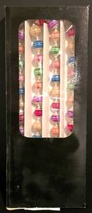 lot 356K image: LL-TR - Christopher Radko 6-Foot Blown Glass Garland Multicolor Extravagance