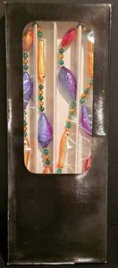 lot 357K image: LL-TR - 6 Christopher Radko Glass Fish Ornament Garland in Box
