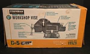 lot 364K image: G - Columbian D-5 Heavy Duty 5 Inch Workshop Vise