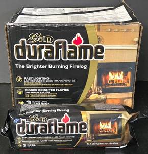 lot 573K image: G - 7 Duraflame Gold 3-Hour Firelogs from 9-Pack Box