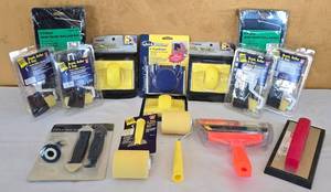 lot 653K image: G - Collection of Paint Rollers and Painting Accessories, Mostly Unopened