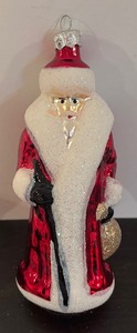 lot 13R image: FR - Vintage Christopher Radko Russian Santa Ornament