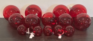 lot 62R image: FR - Set of Red Holiday Ornaments
