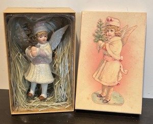 lot 65R image: S - Angel Ornament with Glitter Accents
