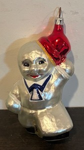lot 69R image: FR - Christopher Radko Ice Man Cometh Glass Ornament