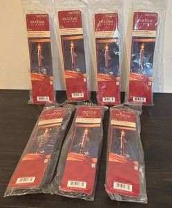 lot 77R image: S - Lot of 7 New Holiday Living Safety Candle Holders