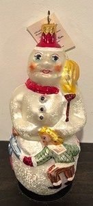 lot 113R image: FR - Christopher Radko Snow Dancing Glass Ornament