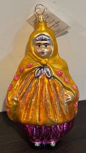 lot 142R image: FR - Christopher Radko Russian Babushka Glass Ornament