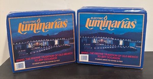 lot 164R image: FR - 2 New Electric Luminarias Light Sets with 10 Sleeves Each
